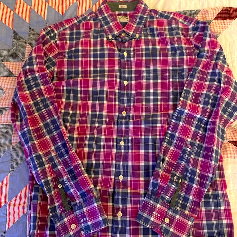 J Crew Slim Fit Tartan Size Medium Slim